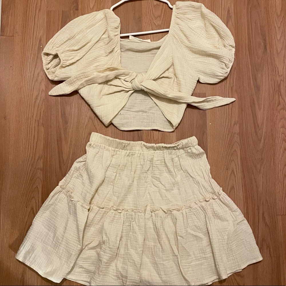 Matching Two Piece Skirt Set